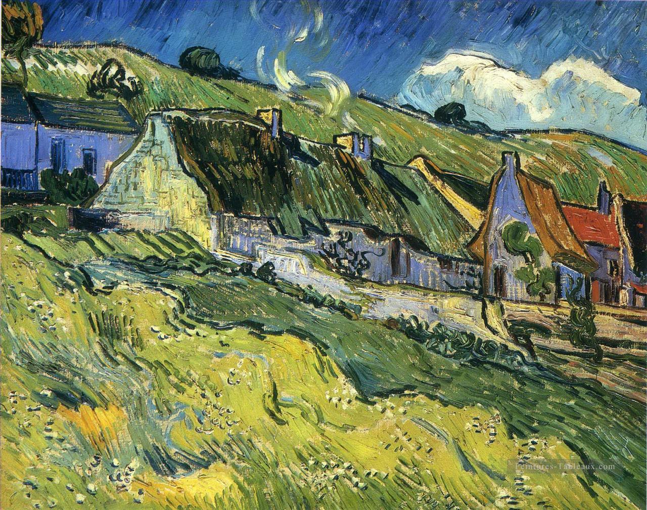 Un groupe de chalets Vincent van Gogh Peintures à l'huile